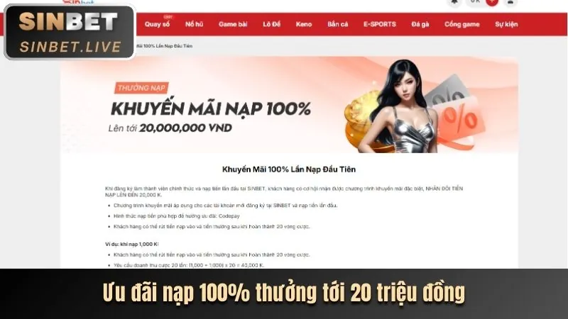 Ưu đãi nạp tiền hàng ngày twin68 chính thức